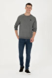 Erkek Antrasit Melanj Basic Sweatshirt 50274090-VR081