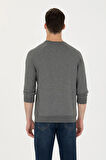 Erkek Antrasit Melanj Basic Sweatshirt 50274090-VR081