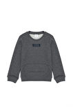 Erkek Çocuk Antrasit Melanj Basic Bisiklet Yaka Sweatshirt 50274408-VR081