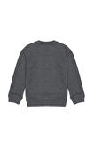 Erkek Çocuk Antrasit Melanj Basic Bisiklet Yaka Sweatshirt 50274408-VR081