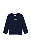 Erkek Çocuk Lacivert Basic Bisiklet Yaka Sweatshirt 50274408-VR033