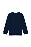 Çocuk Lacivert Basic Bisiklet Yaka Sweatshirt 50274409-VR033
