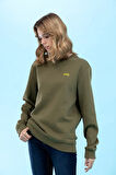 Haki Bisiklet Yaka Basic Sweatshirt 50276089-VR027