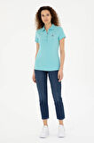 Kadın Mint Basic Polo Yaka Tişört 50280057-vr090