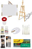 Glance Şövale Yağlı Boya Seti 35x50 Tuval Set