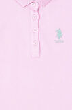 Kız Çocuk Pembe Polo Yaka Basic Tişört 50283286-VR041