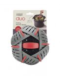 Joseph Joseph Duo Katlanabilir Buharlayıcı Sepet Gri/Kırmızı 45031