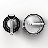 Joseph Joseph Space 3 Katmanlı Paslanmaz Çelik 12 Parça Tencere Tava Seti