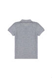Erkek Çocuk Gri Melanj Basic Polo Yaka Tişört 50284814-VR086