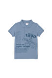 Erkek Çocuk İndigo Polo Yaka Tişört 50288126-VR028