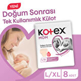 Kotex Mom Doğum Sonrası Emici Külot L/XL (8x6 )