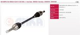 ANKA ON AKS KOMPLE SOL CLIO IV 1,5DCI (DIS FREZE:23-IC FREZE:26-UZUNLUK:662MM)