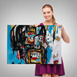 Jean Michel Basquiat'in Untitled Kafatası Kanvas Tablo-5031