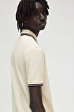 Fred Parry Erkek Ekru Polo Yaka T-shirt