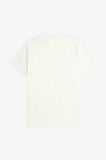 Fred Parry Erkek Ekru Logo Detaylı T-shirt