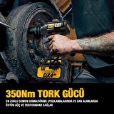 CAT DX72BC 18Volt/2.0Ah Li-ion Tek Akülü Şarjlı 350Nm Kömürsüz Profesyonel Somun Sıkma