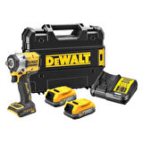 Dewalt POWERSTACK Kömürsüz Akülü Somun Sıkma 610Nm DCF921E2T-QW 2x2 Ah 