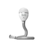 BLACK+DECKER BDCFSL01 Black + Decker Snake Light 2 Ayar Kademeli Esnek ve Şarj Edilebilir Lamba, Yılan Işık