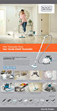 Black&Decker 2300W Basınçlı Buharlı Temizleyici (BHSMP2314-QS) , 14 aksesuarı ile birlikte