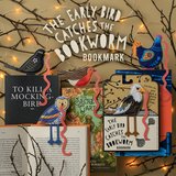 IF The Early Bird Kuş Tasarımlı Suni Deri Kitap Ayracı - 2026 Ödüllü Eğlenceli Kitap Kurdu Hediyesi - Robin