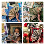 IF Bookaroo Kitap Şeklinde Lüks Tasarım Yelpaze - Çanta Boyu Hediyelik