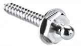 Loxx® çıtçıt. Alt parça, paslanmaz çelik. Vidalı. Vida boyu 12 mm