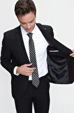  Siyah Basic Dinamik Fit Rahat Kesim 6 Drop Takım Elbise