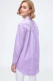 3879 Oversize Cepli Gömlek - Lila