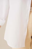 103901 Oversize Basic Tesettür Gömlek - Beyaz