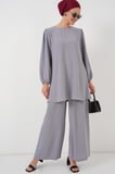 Ayrobin Tunik Pantolon Alt Üst Takım 6712 - Gri