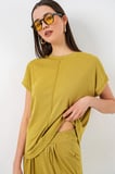 Kadın Örme Bluz Pantolon İkili Takım 30085 - E.Yeşil