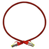 DIGITUS CAT6A S-FTP PATCH CORD 0,50 MT RED (10'LU PAKET)
