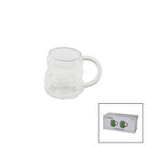 2PCS  ÜZÜM - KABARCIKLI KULPLU CAM BARDAK TERMİSİL - ISIYA DAYANIKLI BOROSİLİKAT350ML (5042)