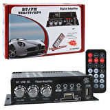 12 VOLT 100 WATT MOTOSİKLET BLUETOOTH AMFİ USB/SD 2 KANAL PAZARCI - ANFİ (154X80X42MM) (5042)