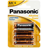 PANASONİC LR06 ALKALİN 1.5 VOLT POWER AA 4LÜ KALEM PİL (5042)