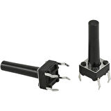 TACT SWİTCH (C-9 BUTON) 6X6X17MM (IC-200) (5042)