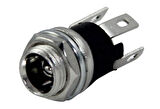 DC JAK ÜSTTEN SOMUNLU 2.1MM SOMUNLU Ø8MM (IC-258A) (5042)