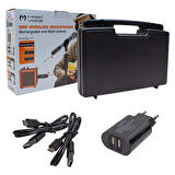 MAGICVOICE MV-19589 UHF MİNİ YAKA -KÜRSÜ KABLOSUZ ENSTRÜMAN MİKROFONU(MİC XRL Lİ) (5042)