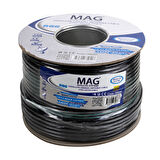 MAG RG6/U6 BAKIR CU/CU 80 TEL YEŞİL ANTEN KABLOSU (100 METRE) (5042)