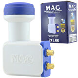 MAG ÇİFTLİ TWİN LNB ALTIN UÇLU PHILIPS CHİP 0.1DB (5042)