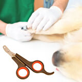 Küçük Çelik Uçlu Kedi Köpek Evcil Hayvan Tırnak Makası Pati Bakım Aleti Ergonomik Kaymaz Sap (5042)