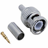 BNC FİŞ ERKEK SIKMALI KONNEKTÖR RG 58 TİP (5042)