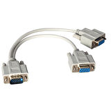 X VGA ERKEK / 2 X VGA DİŞİ 30 CM VGA ÇATAL KABLO * PLATOON PL-7275 (5042)