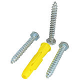 PLASTİK DÜBEL + VİDA (100 ADET) (5042)
