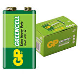 GP 1604G-B GREENCELL 9 VOLT PİL (10LU PAKET) (5042)