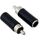 1 RCA ERKEK / 6.3 MM DİŞİ JACK ÇEVİRİCİ  CJ-3085 (5042)