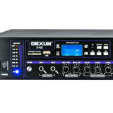 DEXUN D-400 500 W 100V/70V/4-16 OHM USB/SD/BT 6 BÖLGELİ 3 MİK 3 AUX GİRİŞLİ TRAFOLU MIXER ANFİ (5042)