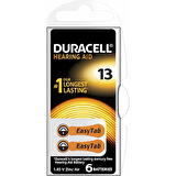 DURACELL 13 İŞİTME CİHAZI KULAK PİLİ 6 PARÇA  KUTU (5042)