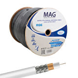 MAG RG6/U6 BAKIR CU/CU YEŞİL ANTEN KABLOSU (300 METRE) (5042)