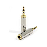 3.5 MM 3 BOĞUMLU STEREO JACK METAL (5042)